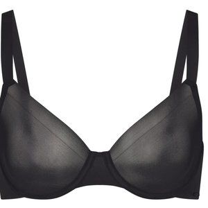 SKIMS NWT NO SHOW UNLINED DEMI BRA IN ONYX